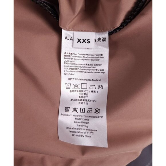 A. A. Spectrum Handre Taffeta Coat Size XXS Mens Mocca $1380 - Picture 15 of 16